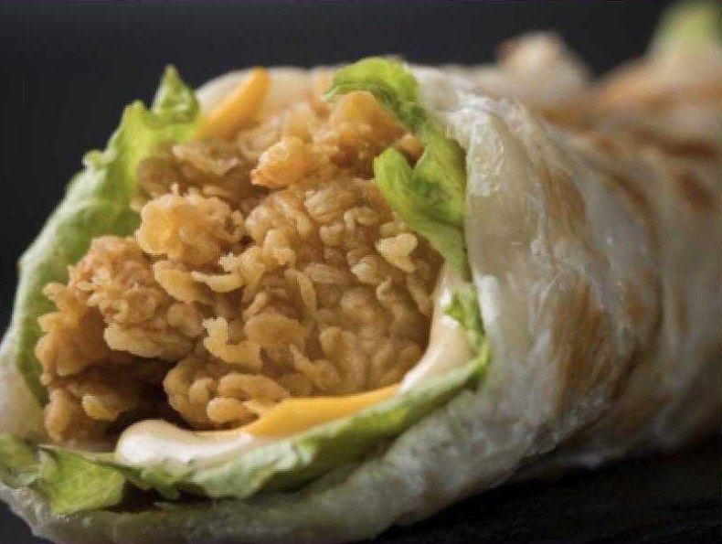 Crispy chicken wrap