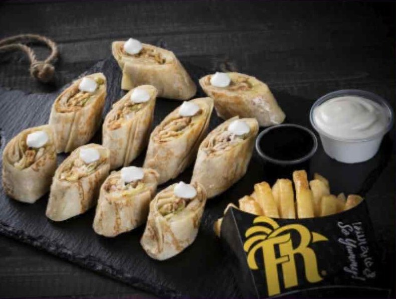 Shawerma bites with fries